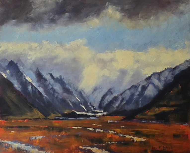 Jane McIntosh|  Hooker Glacier | Mt Cook | McAtamney Gallery and Design Store | Geraldine NZ